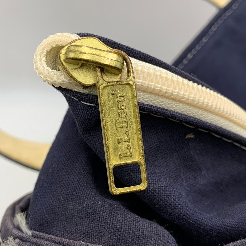【中古品】【メンズ/レディース】 L.L.Bean エルエルビーン BOAT AND TOTE BAG ボート アンド トートバッグ USA製 188-261021-as-07-izu カラー：ネイビー×イエロー系 万代Net店