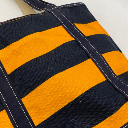 【中古品】【メンズ/レディース】 L.L.Bean エルエルビーン BOAT AND TOTE BAG ボート アンド トートバッグ USA製 188-261021-as-07-izu カラー：ネイビー×イエロー系 万代Net店