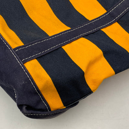 【中古品】【メンズ/レディース】 L.L.Bean エルエルビーン BOAT AND TOTE BAG ボート アンド トートバッグ USA製 188-261021-as-07-izu カラー：ネイビー×イエロー系 万代Net店