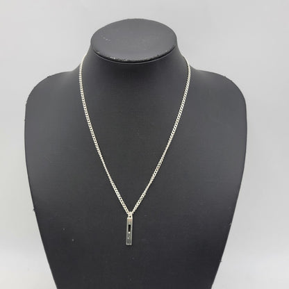 【中古品】【メンズ/レディース】 GUCCI グッチ カットアウトGバー ネックレス アクセサリー 182-261023-ay-03-izu カラー：シルバー 万代Net店