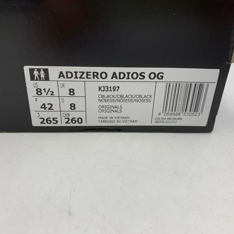 【中古品】【メンズ】 ADIDAS アディダス × BILLY'S ビリーズ KJ3197 ADIZERO ADIOS OG アディゼロ アディオス オージー スニーカー シューズ 靴 161-261025-ms-05-izu サイズ：26.5ｃｍ カラー：ブラック 万代Net店
