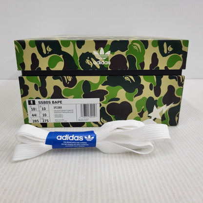 【中古美品】【メンズ】 adidas アディダス × A BATHING APE アベイシングエイプ SUPER STAR 80S IF2385 スーパースター 80S コラボ スニーカー シューズ 靴 161-261023-ay-04-izu サイズ：28.5cm カラー：BLACK/WHITE 万代Net店