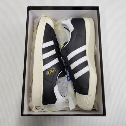 【中古美品】【メンズ】 adidas アディダス × A BATHING APE アベイシングエイプ SUPER STAR 80S IF2385 スーパースター 80S コラボ スニーカー シューズ 靴 161-261023-ay-04-izu サイズ：28.5cm カラー：BLACK/WHITE 万代Net店
