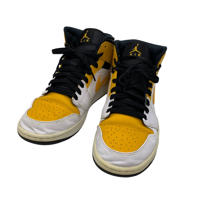 【中古品】【メンズ】 NIKE ナイキ 554724-170 AIR JORDAN 1 MID エアー ジョーダン ワン ミッド スニーカー シューズ 靴 160-261025-ms-04-izu サイズ：27.5ｃｍ カラー：UNIVERSITY GOLD 万代Net店