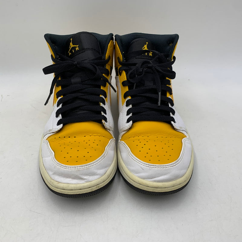 【中古品】【メンズ】 NIKE ナイキ 554724-170 AIR JORDAN 1 MID エアー ジョーダン ワン ミッド スニーカー シューズ 靴 160-261025-ms-04-izu サイズ：27.5ｃｍ カラー：UNIVERSITY GOLD 万代Net店