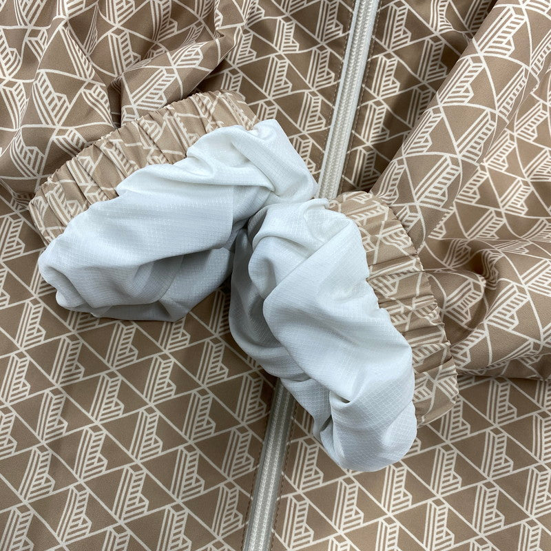 【中古美品】【メンズ】 LACOSTE ラコステ BH5943 BACK PRINT MONOGRAM TRACK JACKET バックプリント モノグラム トラック ジャケット アウター 147-261022-kh-02-izu サイズ：54 カラー：ブラウン 万代Net店