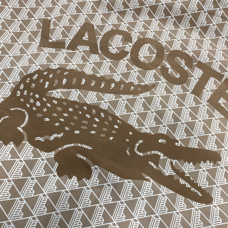【中古美品】【メンズ】 LACOSTE ラコステ BH5943 BACK PRINT MONOGRAM TRACK JACKET バックプリント モノグラム トラック ジャケット アウター 147-261022-kh-02-izu サイズ：54 カラー：ブラウン 万代Net店