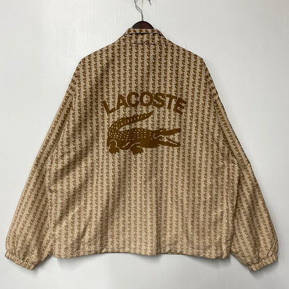 【中古美品】【メンズ】 LACOSTE ラコステ BH5943 BACK PRINT MONOGRAM TRACK JACKET バックプリント モノグラム トラック ジャケット アウター 147-261022-kh-02-izu サイズ：54 カラー：ブラウン 万代Net店
