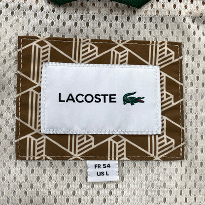 【中古美品】【メンズ】 LACOSTE ラコステ BH5943 BACK PRINT MONOGRAM TRACK JACKET バックプリント モノグラム トラック ジャケット アウター 147-261022-kh-02-izu サイズ：54 カラー：ブラウン 万代Net店