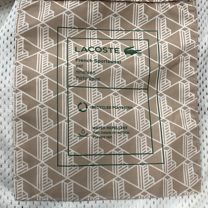 【中古美品】【メンズ】 LACOSTE ラコステ BH5943 BACK PRINT MONOGRAM TRACK JACKET バックプリント モノグラム トラック ジャケット アウター 147-261022-kh-02-izu サイズ：54 カラー：ブラウン 万代Net店