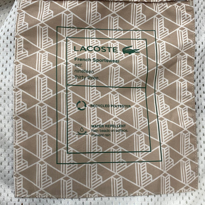 【中古美品】【メンズ】 LACOSTE ラコステ BH5943 BACK PRINT MONOGRAM TRACK JACKET バックプリント モノグラム トラック ジャケット アウター 147-261022-kh-02-izu サイズ：54 カラー：ブラウン 万代Net店