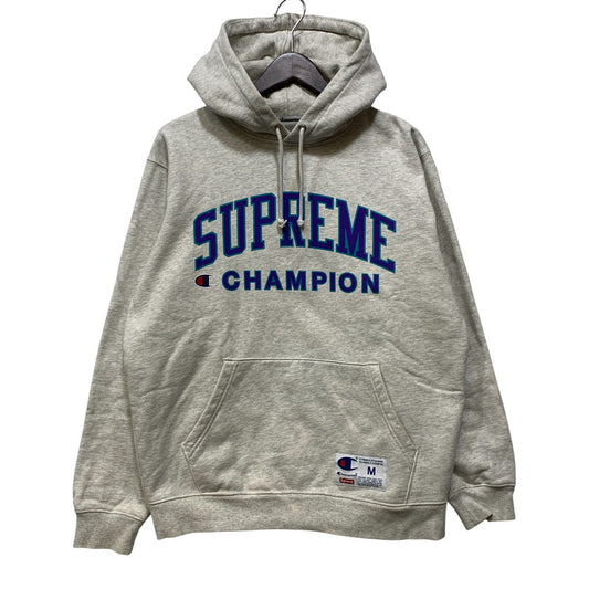 【中古品】【メンズ】 Supreme シュプリーム × CHAMPION チャンピオン HOODED SWEATSHIRT フーデッドスウェットシャツ パーカー 149-261025-as-10-izu サイズ：M カラー：グレー 万代Net店