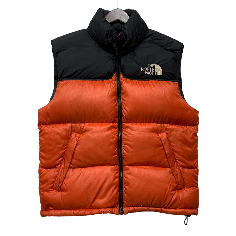 【中古品】【メンズ】 THE NORTH FACE ザ・ノースフェイス NF004AM 90S NUPTSE DOWN VEST ヌプシ ダウン ベスト アウター 144-261024-ya-25-izu サイズ：M カラー：ブラック×レッド系 万代Net店