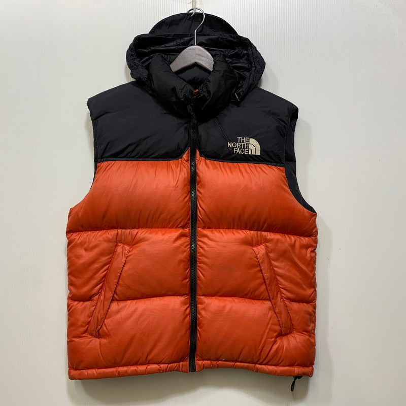 【中古品】【メンズ】 THE NORTH FACE ザ・ノースフェイス NF004AM 90S NUPTSE DOWN VEST ヌプシ ダウン ベスト アウター 144-261024-ya-25-izu サイズ：M カラー：ブラック×レッド系 万代Net店