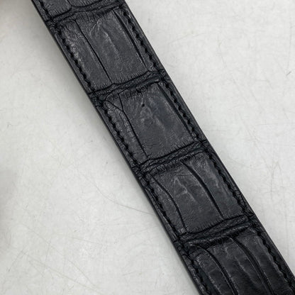 【中古品】【メンズ/レディース】 AJMONE アイモネ LEATHER BELT レザーベルト 205-261023-ms-02-izu サイズ：90 カラー：ブラック 万代Net店