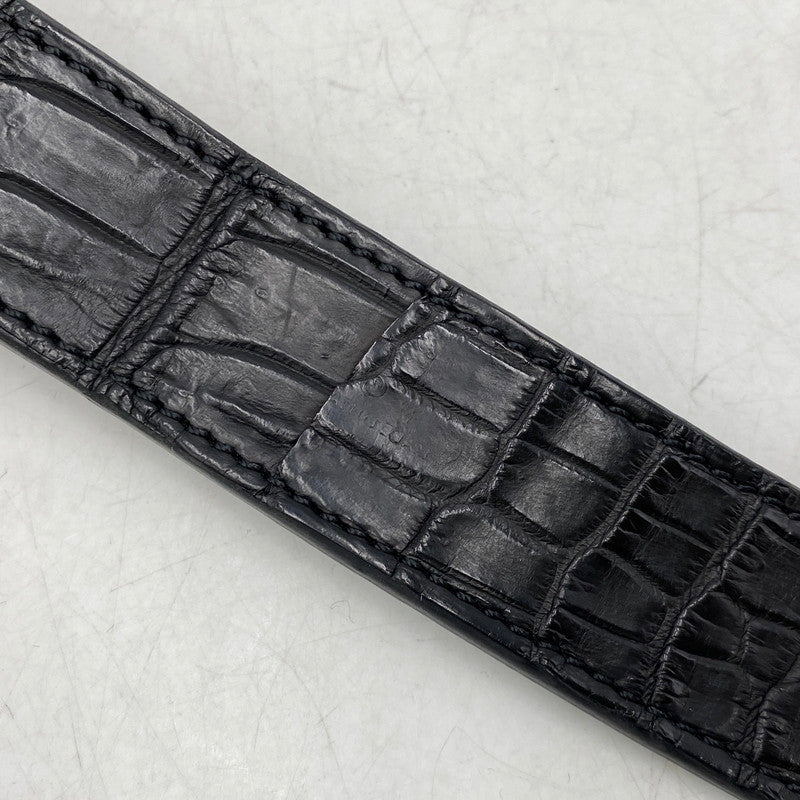 【中古品】【メンズ/レディース】 AJMONE アイモネ LEATHER BELT レザーベルト 205-261023-ms-02-izu サイズ：90 カラー：ブラック 万代Net店