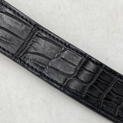 【中古品】【メンズ/レディース】 AJMONE アイモネ LEATHER BELT レザーベルト 205-261023-ms-02-izu サイズ：90 カラー：ブラック 万代Net店