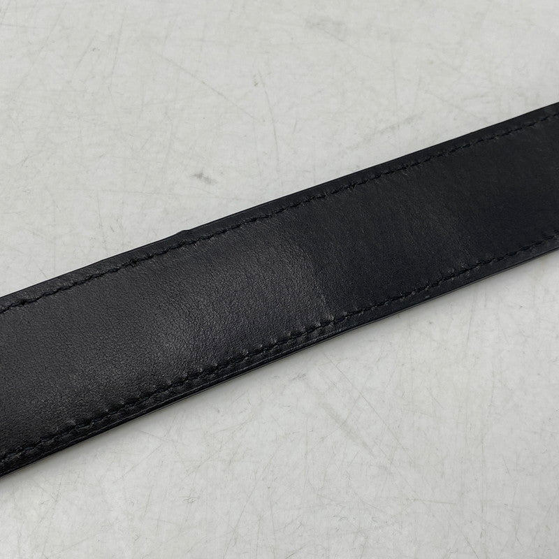 【中古品】【メンズ/レディース】 AJMONE アイモネ LEATHER BELT レザーベルト 205-261023-ms-02-izu サイズ：90 カラー：ブラック 万代Net店