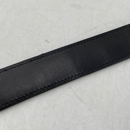 【中古品】【メンズ/レディース】 AJMONE アイモネ LEATHER BELT レザーベルト 205-261023-ms-02-izu サイズ：90 カラー：ブラック 万代Net店