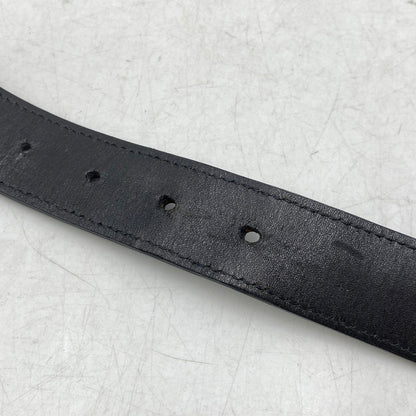【中古品】【メンズ/レディース】 AJMONE アイモネ LEATHER BELT レザーベルト 205-261023-ms-02-izu サイズ：90 カラー：ブラック 万代Net店