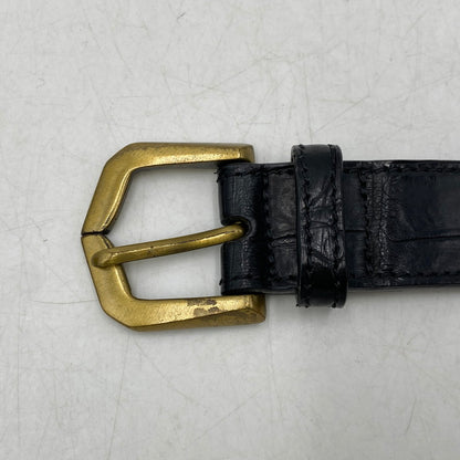 【中古品】【メンズ/レディース】 AJMONE アイモネ LEATHER BELT レザーベルト 205-261023-ms-02-izu サイズ：90 カラー：ブラック 万代Net店