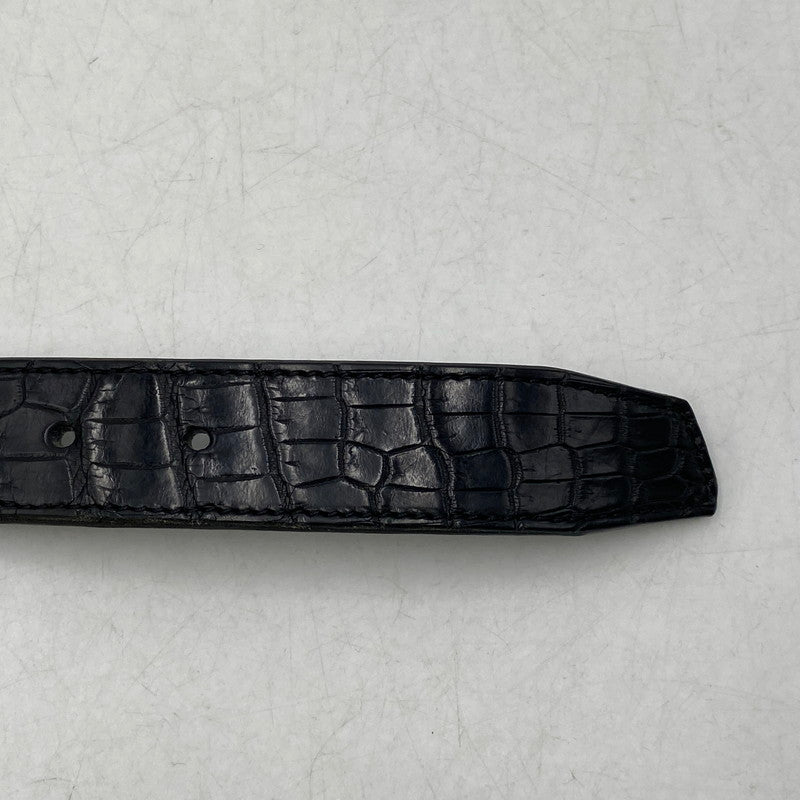 【中古品】【メンズ/レディース】 AJMONE アイモネ LEATHER BELT レザーベルト 205-261023-ms-02-izu サイズ：90 カラー：ブラック 万代Net店