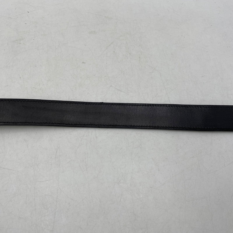 【中古品】【メンズ/レディース】 AJMONE アイモネ LEATHER BELT レザーベルト 205-261023-ms-02-izu サイズ：90 カラー：ブラック 万代Net店