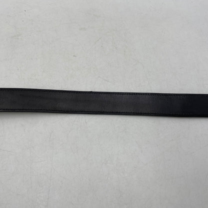 【中古品】【メンズ/レディース】 AJMONE アイモネ LEATHER BELT レザーベルト 205-261023-ms-02-izu サイズ：90 カラー：ブラック 万代Net店