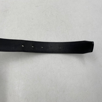【中古品】【メンズ/レディース】 AJMONE アイモネ LEATHER BELT レザーベルト 205-261023-ms-02-izu サイズ：90 カラー：ブラック 万代Net店