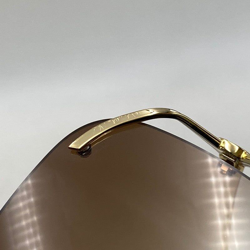 【中古品】【メンズ/レディース】 GUCCI グッチ GG0646S SQUARE SUNGLASSES スクエア サングラス 183-261025-cs-13-izu サイズ：60口17-135 カラー：ゴールド×ブラウン 万代Net店