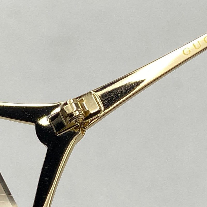 【中古品】【メンズ/レディース】 GUCCI グッチ GG0646S SQUARE SUNGLASSES スクエア サングラス 183-261025-cs-13-izu サイズ：60口17-135 カラー：ゴールド×ブラウン 万代Net店