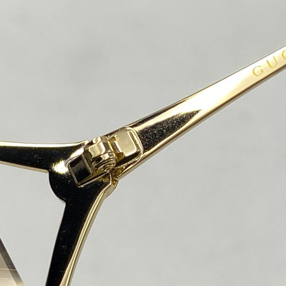 【中古品】【メンズ/レディース】 GUCCI グッチ GG0646S SQUARE SUNGLASSES スクエア サングラス 183-261025-cs-13-izu サイズ：60口17-135 カラー：ゴールド×ブラウン 万代Net店