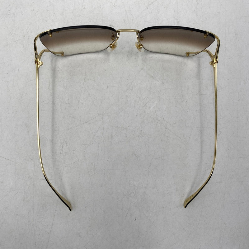 【中古品】【メンズ/レディース】 GUCCI グッチ GG0646S SQUARE SUNGLASSES スクエア サングラス 183-261025-cs-13-izu サイズ：60口17-135 カラー：ゴールド×ブラウン 万代Net店
