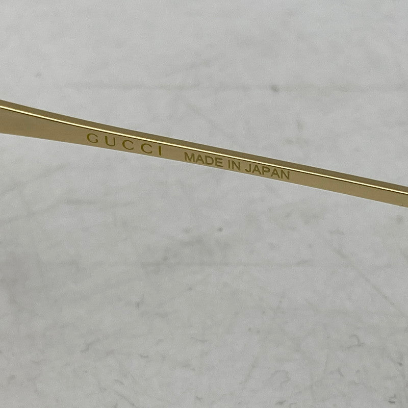 【中古品】【メンズ/レディース】 GUCCI グッチ GG0646S SQUARE SUNGLASSES スクエア サングラス 183-261025-cs-13-izu サイズ：60口17-135 カラー：ゴールド×ブラウン 万代Net店