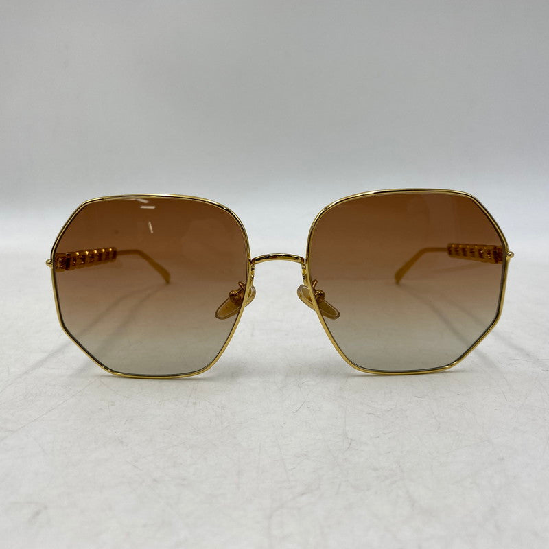 【中古品】【メンズ/レディース】 LOUIS VUITTON ルイ・ヴィトン Z1650E MY LV CHAIN ROUND SUNGLASSES チェーン ラウンド サングラス 179-261025-cs-14-izu サイズ：60口17-140 カラー：ゴールド×ブラウン 万代Net店