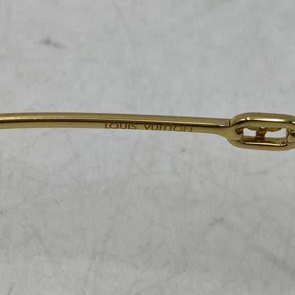 【中古品】【メンズ/レディース】 LOUIS VUITTON ルイ・ヴィトン Z1650E MY LV CHAIN ROUND SUNGLASSES チェーン ラウンド サングラス 179-261025-cs-14-izu サイズ：60口17-140 カラー：ゴールド×ブラウン 万代Net店