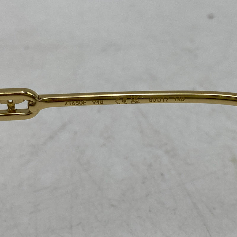 【中古品】【メンズ/レディース】 LOUIS VUITTON ルイ・ヴィトン Z1650E MY LV CHAIN ROUND SUNGLASSES チェーン ラウンド サングラス 179-261025-cs-14-izu サイズ：60口17-140 カラー：ゴールド×ブラウン 万代Net店