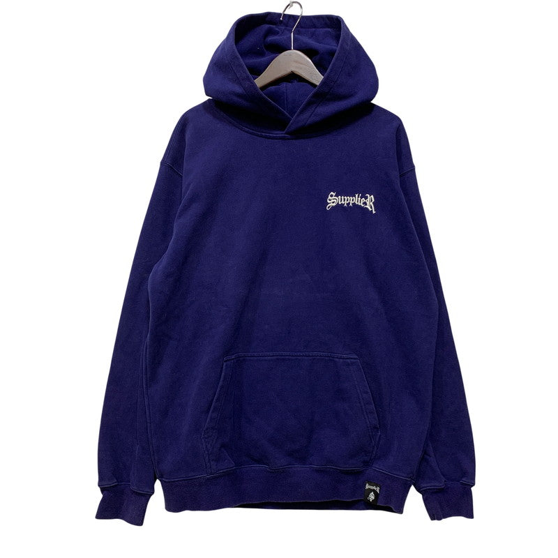 【中古品】【メンズ】 SUPPLIER サプライヤー STUDS CROSS HOODIE スタッズ クロス フーディー トップス 長袖 142-261029-ya-11-izu サイズ：XL カラー：ネイビー系 万代Net店