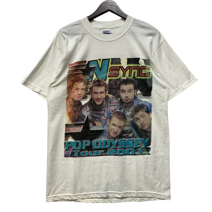 【中古品】【メンズ】 NSYNC イン シンク 2001 POP ODYSSEY TEE ポップ オデッセイ Tシャツ トップス 半袖 146-261029-ya-14-izu サイズ：M カラー：ホワイト 万代Net店