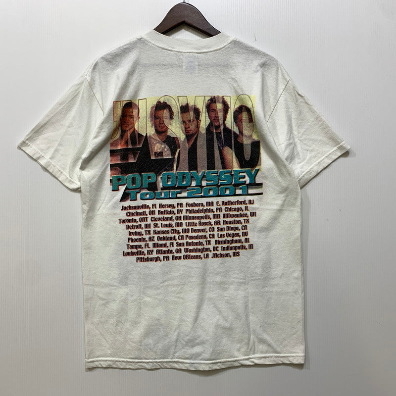 【中古品】【メンズ】 NSYNC イン シンク 2001 POP ODYSSEY TEE ポップ オデッセイ Tシャツ トップス 半袖 146-261029-ya-14-izu サイズ：M カラー：ホワイト 万代Net店