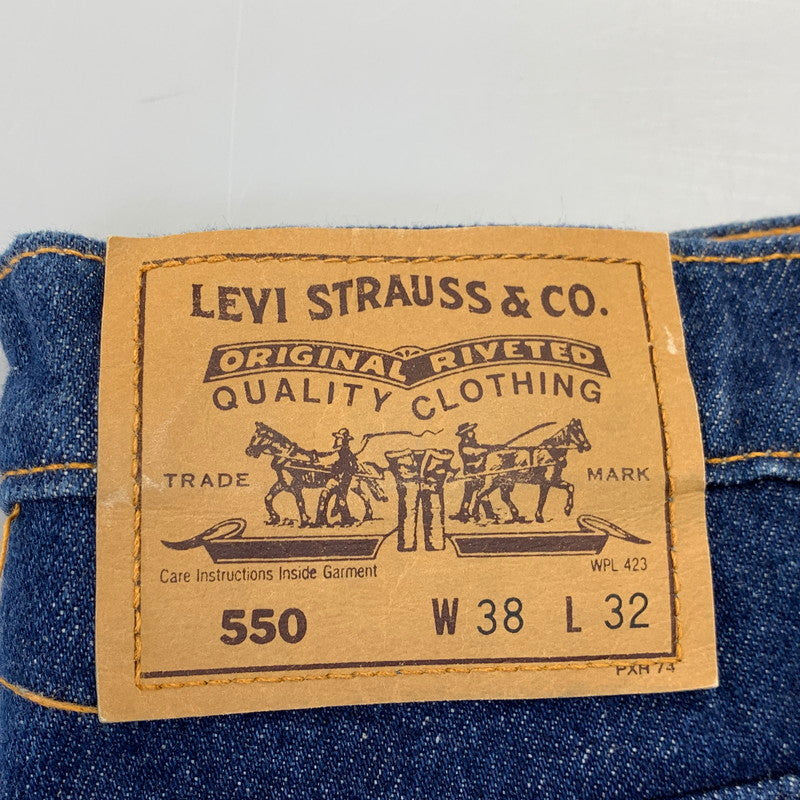 【中古品】【メンズ】 LEVI'S リーバイス カナダ製 550 DENIM PANTS デニム パンツ ボトムス 157-261028-kh-21-izu サイズ：38×32 カラー：インディゴ 万代Net店
