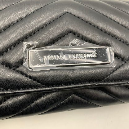 【中古美品】【レディース】 ARMANI EXCHANGE アルマーニエクスチェンジ QUILTING CHAIN WALLET キルティング チェーン ウォレット 財布 200-261030-cs-03-izu カラー：ブラック 万代Net店