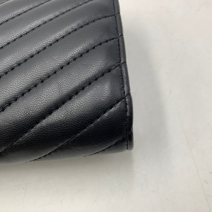 【中古美品】【レディース】 ARMANI EXCHANGE アルマーニエクスチェンジ QUILTING CHAIN WALLET キルティング チェーン ウォレット 財布 200-261030-cs-03-izu カラー：ブラック 万代Net店