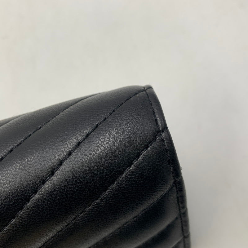 【中古美品】【レディース】 ARMANI EXCHANGE アルマーニエクスチェンジ QUILTING CHAIN WALLET キルティング チェーン ウォレット 財布 200-261030-cs-03-izu カラー：ブラック 万代Net店