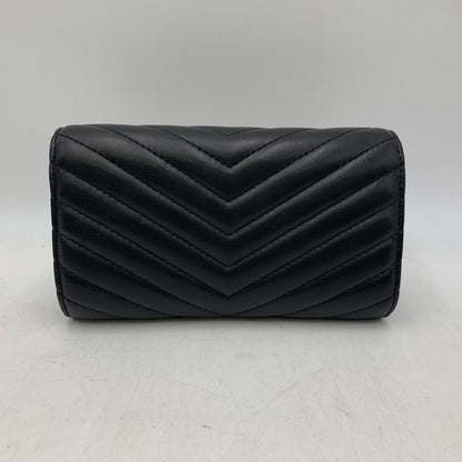 【中古美品】【レディース】 ARMANI EXCHANGE アルマーニエクスチェンジ QUILTING CHAIN WALLET キルティング チェーン ウォレット 財布 200-261030-cs-03-izu カラー：ブラック 万代Net店