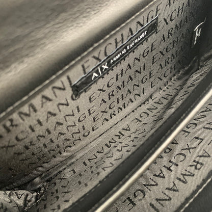 【中古美品】【レディース】 ARMANI EXCHANGE アルマーニエクスチェンジ QUILTING CHAIN WALLET キルティング チェーン ウォレット 財布 200-261030-cs-03-izu カラー：ブラック 万代Net店