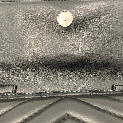 【中古美品】【レディース】 ARMANI EXCHANGE アルマーニエクスチェンジ QUILTING CHAIN WALLET キルティング チェーン ウォレット 財布 200-261030-cs-03-izu カラー：ブラック 万代Net店