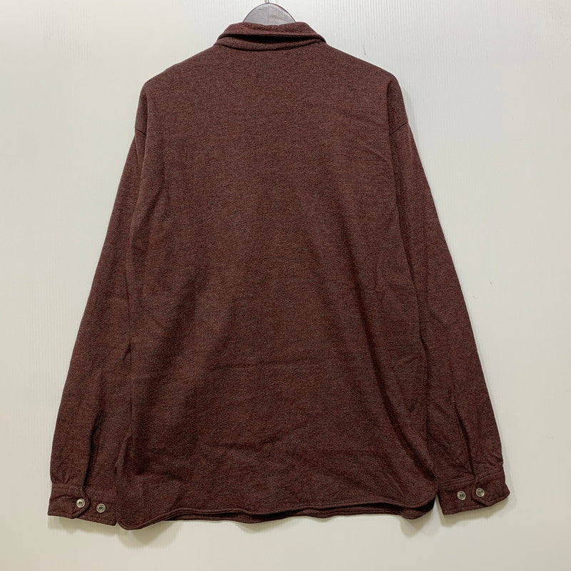 【中古品】【メンズ】 THE SPINNAKER SHIRT HALF ZIP SHIRT ハーフジップ シャツ トップス 146-261030-kh-17-izu サイズ：L カラー：ワインレッド系 万代Net店