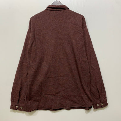 【中古品】【メンズ】 THE SPINNAKER SHIRT HALF ZIP SHIRT ハーフジップ シャツ トップス 146-261030-kh-17-izu サイズ：L カラー：ワインレッド系 万代Net店