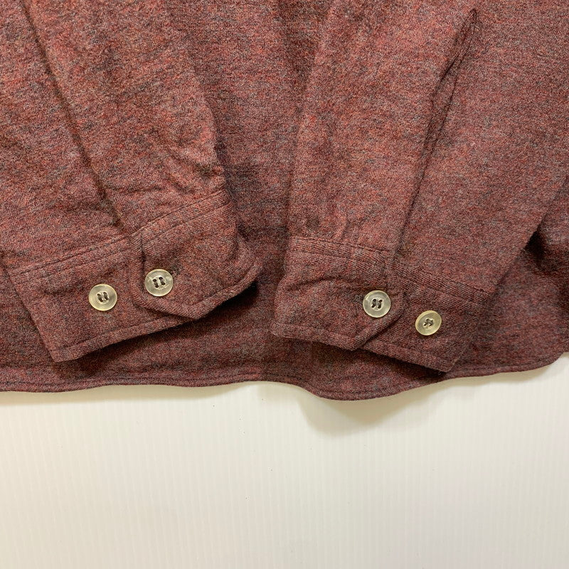 【中古品】【メンズ】 THE SPINNAKER SHIRT HALF ZIP SHIRT ハーフジップ シャツ トップス 146-261030-kh-17-izu サイズ：L カラー：ワインレッド系 万代Net店